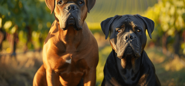 Les nuances entre le cane corso et le dogue de Bordeaux : une analyse en profondeur